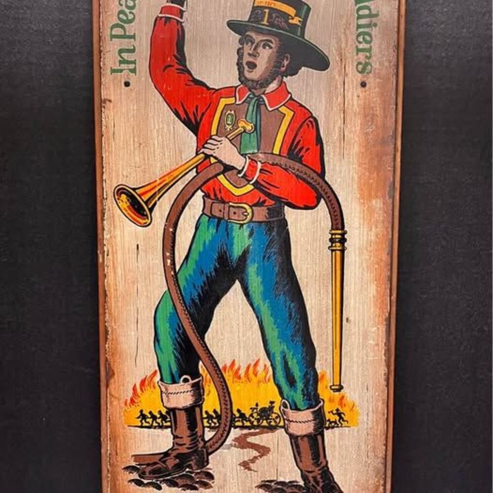 Vintage Good Intent No.1 Fireman Sign
